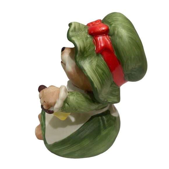 Complete Set of Three Vintage Homco Ceramic Christmas Teddy Bears 5600 - Picture 6 of 16